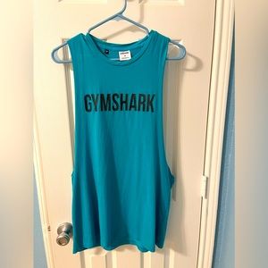 Gymshark React Drop Arm Tank Men - Sky Blue